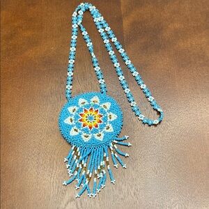 Native American handmade beaded necklace